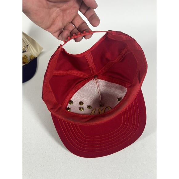 Vntg 1990’s McDonald’s NASCAR Gibbs Racing NHRA Hat W/ 24 Pins Elliott Yates - Picture 16 of 16